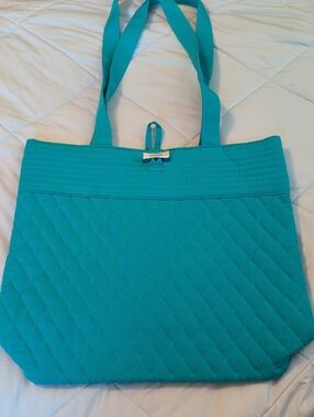 Quilted Vera Bradley Teal Tote Bag - Women